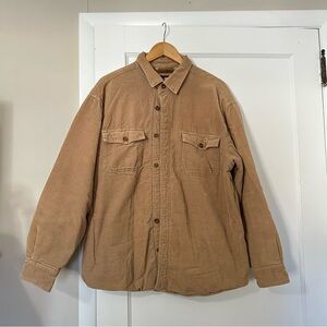 Levi’s Vintage Tan Corduroy Shirt Jacket Size Large